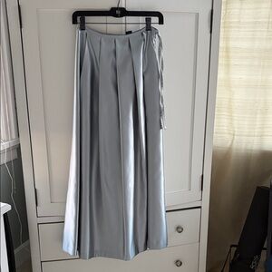 New York & Company Vintage Silver Maxi Skirt Size 4